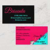 Carte De Visite Les coordonnées de Brixenta (Devant / Derrière)