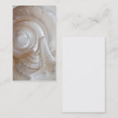 Carte De Visite Les coquillages blancs Les étoiles de mer (Devant / Derrière)