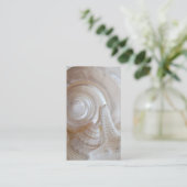 Carte De Visite Les coquillages blancs Les étoiles de mer (Debout devant)