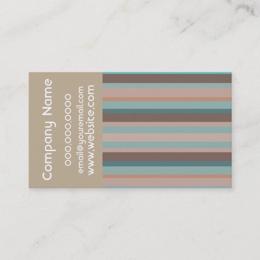 Carte De Visite Les côtes de l'océan Pacifique (Devant)