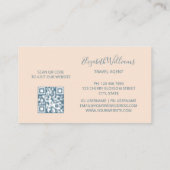 Carte De Visite Les couleurs Ocean Pastel | Code QR (Dos)