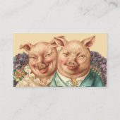 Carte De Visite Les couples beaux de porc (Dos)