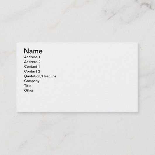 Carte De Visite Les couples beaux de porc (Devant)