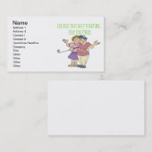 Carte De Visite Les couples qui jouent au golf ensemble restent (Devant / Derrière)