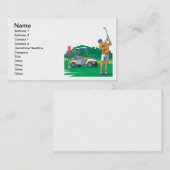 Carte De Visite Les couples qui jouent au golf ensemble restent (Devant / Derrière)