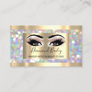 Carte De Visite Les coups de maquillage professionnels Holographe 