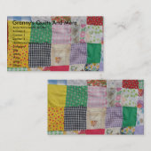 Carte De Visite Les couvertures de mamie et plus (Devant / Derrière)