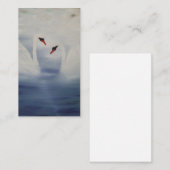 Carte De Visite Les cygnes arrivants (Devant / Derrière)