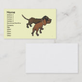 Carte De Visite Les Dachshunds (Devant / Derrière)
