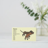Carte De Visite Les Dachshunds (Debout devant)