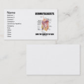 Carte De Visite Les dermatologues aiment le sujet de la peau (Devant / Derrière)