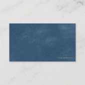Carte De Visite Les échelles bleues d'avocat de l'or de justice (Dos)