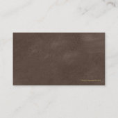 Carte De Visite Les échelles Brown d'avocat de l'or de justice (Dos)