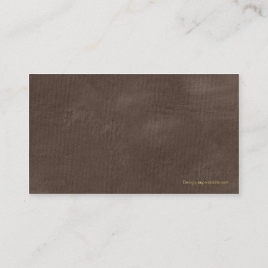 Carte De Visite Les échelles Brown d'avocat de l'or de justice (Dos)