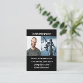 Carte De Visite Les échelles commémoratives de la justice (Debout devant)