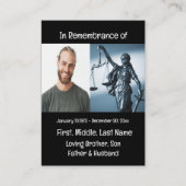 Carte De Visite Les échelles commémoratives de la justice (Devant)