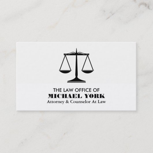 Carte De Visite Les échelles de la justice, juriste (Devant)