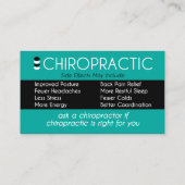 Carte De Visite Les Effets Secondaires De La Chiropratique Peuvent (Dos)