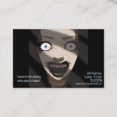 Carte De Visite Les Enquêteurs Paranormal La Dame fantôme Effrayan (Dos)