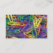 Carte De Visite Les enseignants tiennent ensemble Paperclips Info (Dos)