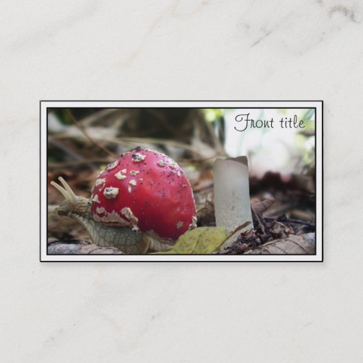 Carte De Visite Les escargots Nouveau Accueil (Devant)