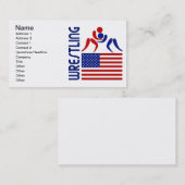 Carte De Visite Les Etats-Unis de lutte (Devant / Derrière)