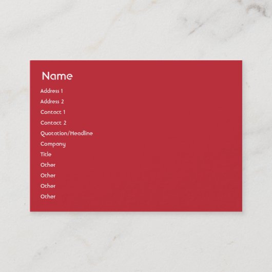 Carte De Visite Les Etats-Unis - potelés (Devant)