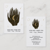 Carte De Visite *~* Les étoiles de l'espace de la lune Les mains d (Devant / Derrière)