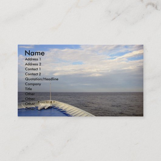 Carte De Visite Les explorons/cartes de croisière d'Affaire-Profil (Devant)