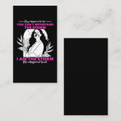 Carte De Visite Les Femmes Fortes Citent Les Filles Indépendantes (Devant / Derrière)