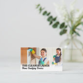 Carte De Visite Les femmes nettoyantes au foyer (Debout devant)
