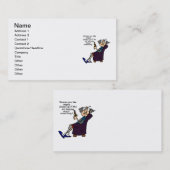 Carte De Visite Les Femmes Sont Comme Des Anges (Devant / Derrière)