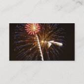 Carte De Visite Les feux d'artifice montrent sur la rivière (Dos)