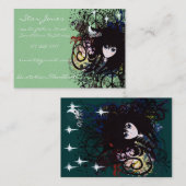 Carte De Visite Les filles d'Anime tournoient et la paix (Devant / Derrière)