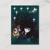 Carte De Visite Les filles d'Anime tournoient et la paix (Dos)