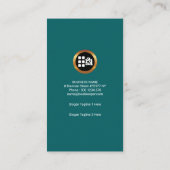 Carte De Visite Les finances bleues de miroitement numérotent la (Dos)