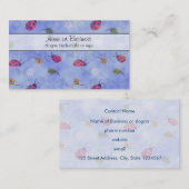 Carte De Visite Les Flowers et Leaves (Devant / Derrière)