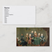 Carte De Visite Les frères Clarke avec d'autres messieurs prenant (Devant / Derrière)