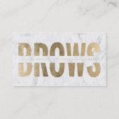 Carte De Visite Les fronts ont coupé le marbre moderne de (Dos)