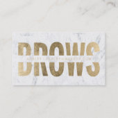 Carte De Visite Les fronts ont coupé le marbre moderne de (Devant)