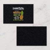 Carte De Visite Les Gardiens Sont Comme Des Ananas. (Devant / Derrière)