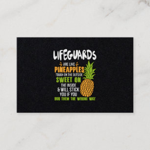 Carte De Visite Les Gardiens Sont Comme Des Ananas.