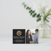 Carte De Visite Les gens d'affaires serrent la main (Debout devant)