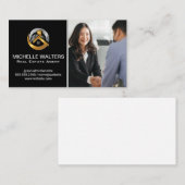 Carte De Visite Les gens d'affaires serrent la main (Devant / Derrière)