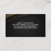 Carte De Visite Les gens d'affaires souriant | Or noir (Dos)