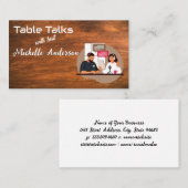 Carte De Visite Les gens parlent sur Podcast | Bois (Devant / Derrière)