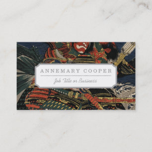 Carte De Visite Les guerriers samouraïs Tadanori et Noritsune