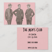 Carte De Visite Les hommes (Devant / Derrière)
