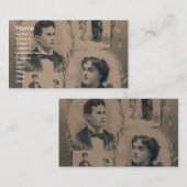 Carte De Visite Les Houdinis, 'La métamorphose change en 3 seconde (Devant / Derrière)