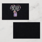 Carte De Visite Les Huiles sont ma langue d'amour Essential Oils C (Devant / Derrière)